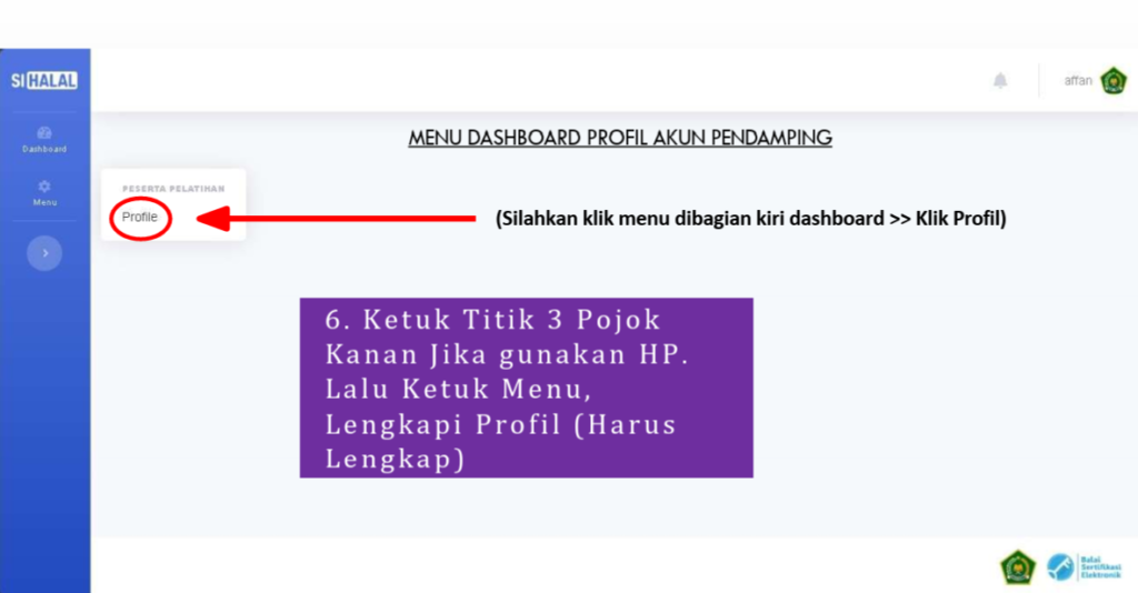 Panduan Pendaftaran Pelatihan P3H Yayasan Elang muda Tepi Barat Screenshot 804 1024x534